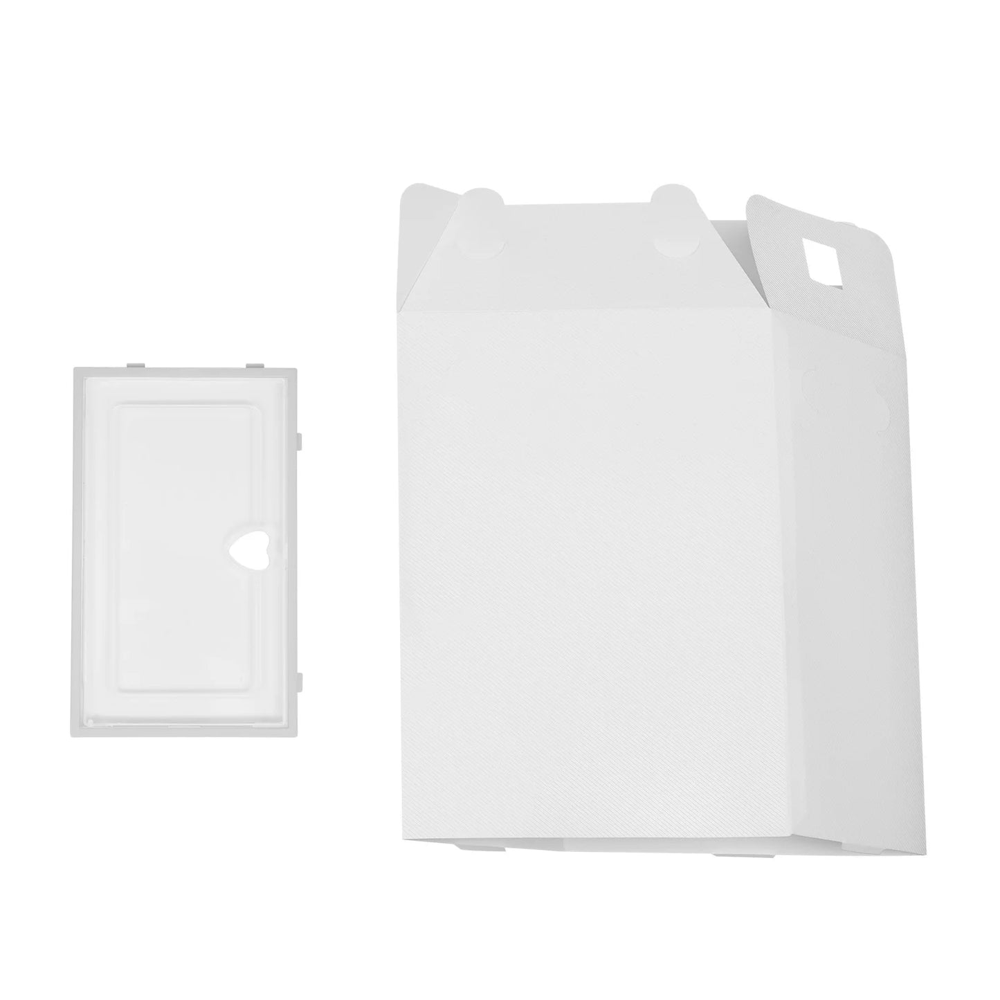 20Pcs Foldable Shoe Organizers Clear Plastic Sneaker Shoe Display Case with Lid White Shoe Box