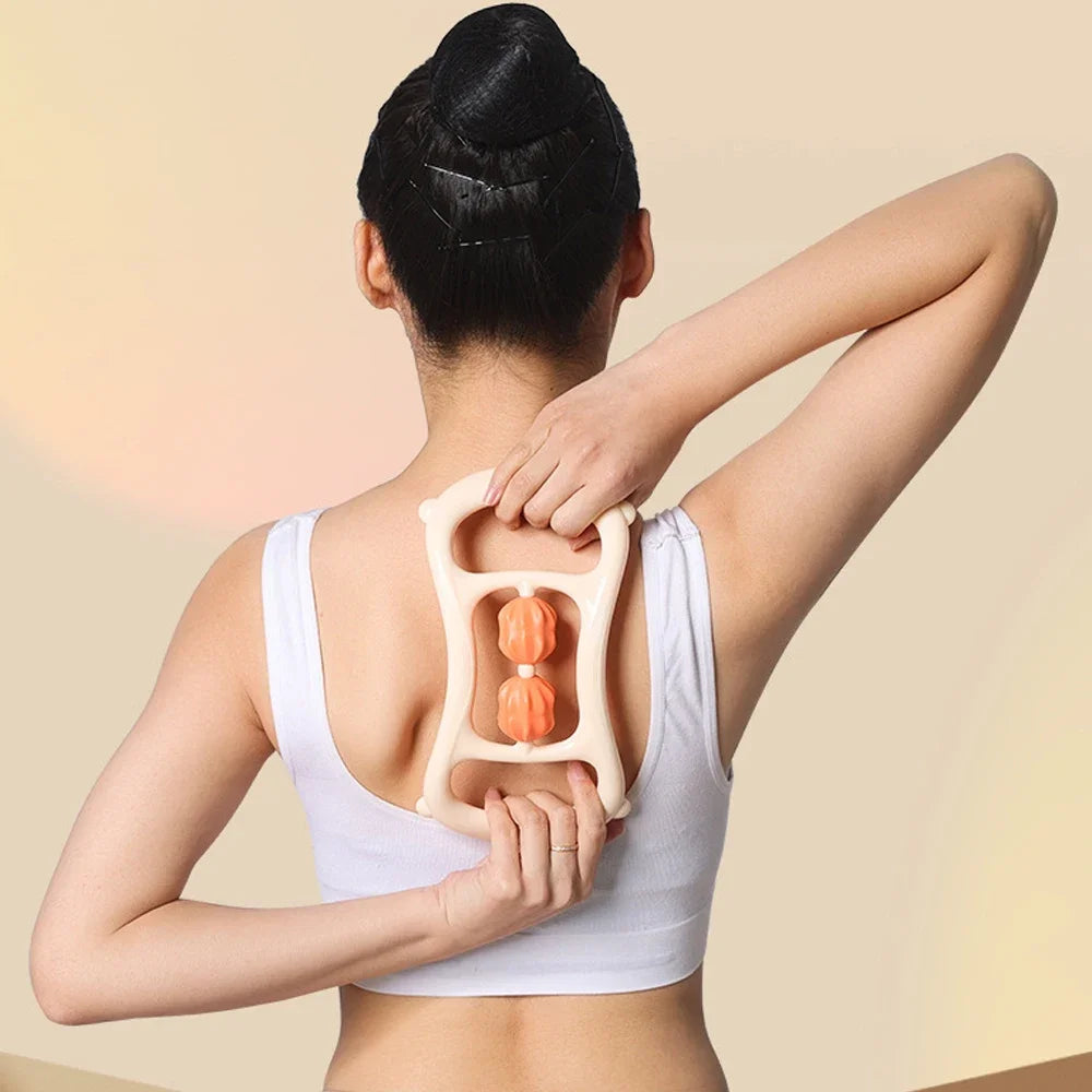 1Pcs 9-Wheel Fascia Muscle Roller,Cellulite Roller,Massage Roller for Relieve Muscle Soreness Thigh,Calf, Arm Reduce Cellulite