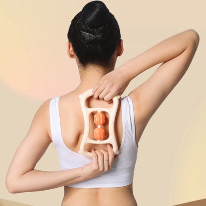 1Pcs 9-Wheel Fascia Muscle Roller,Cellulite Roller,Massage Roller for Relieve Muscle Soreness Thigh,Calf, Arm Reduce Cellulite