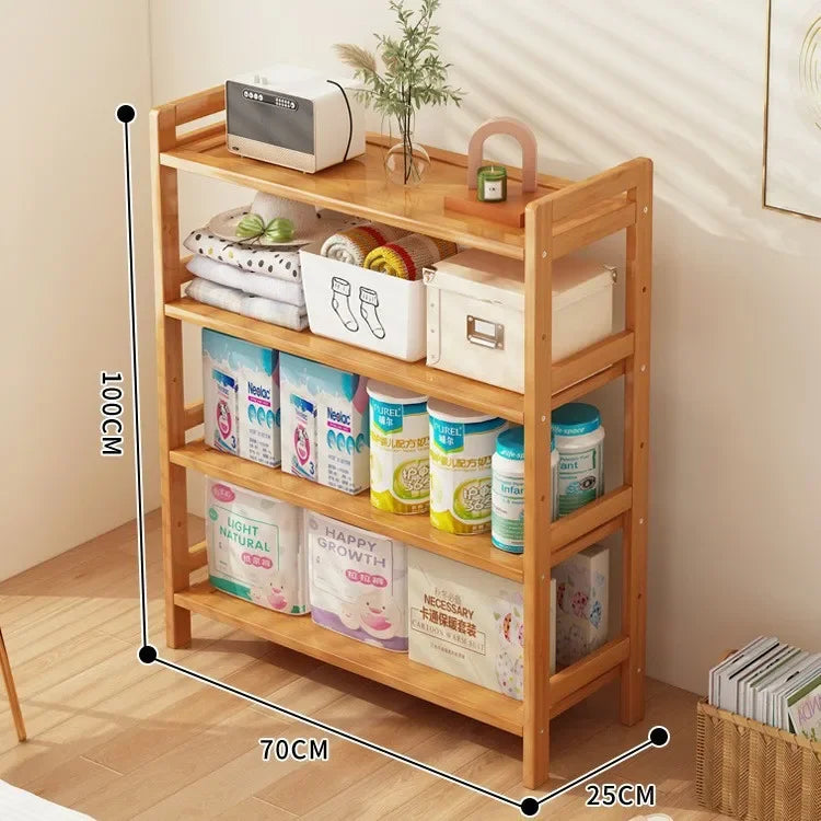 Kitchen shelf, floor standing multi-layer product collection, household pot seasoning shelf, fruit and vegetable bowl and dish s