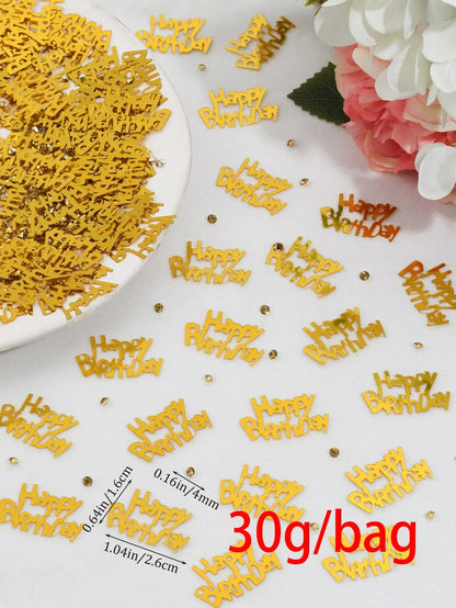 30g-birthday party black decorative confetti, party sprinkles, party decorations