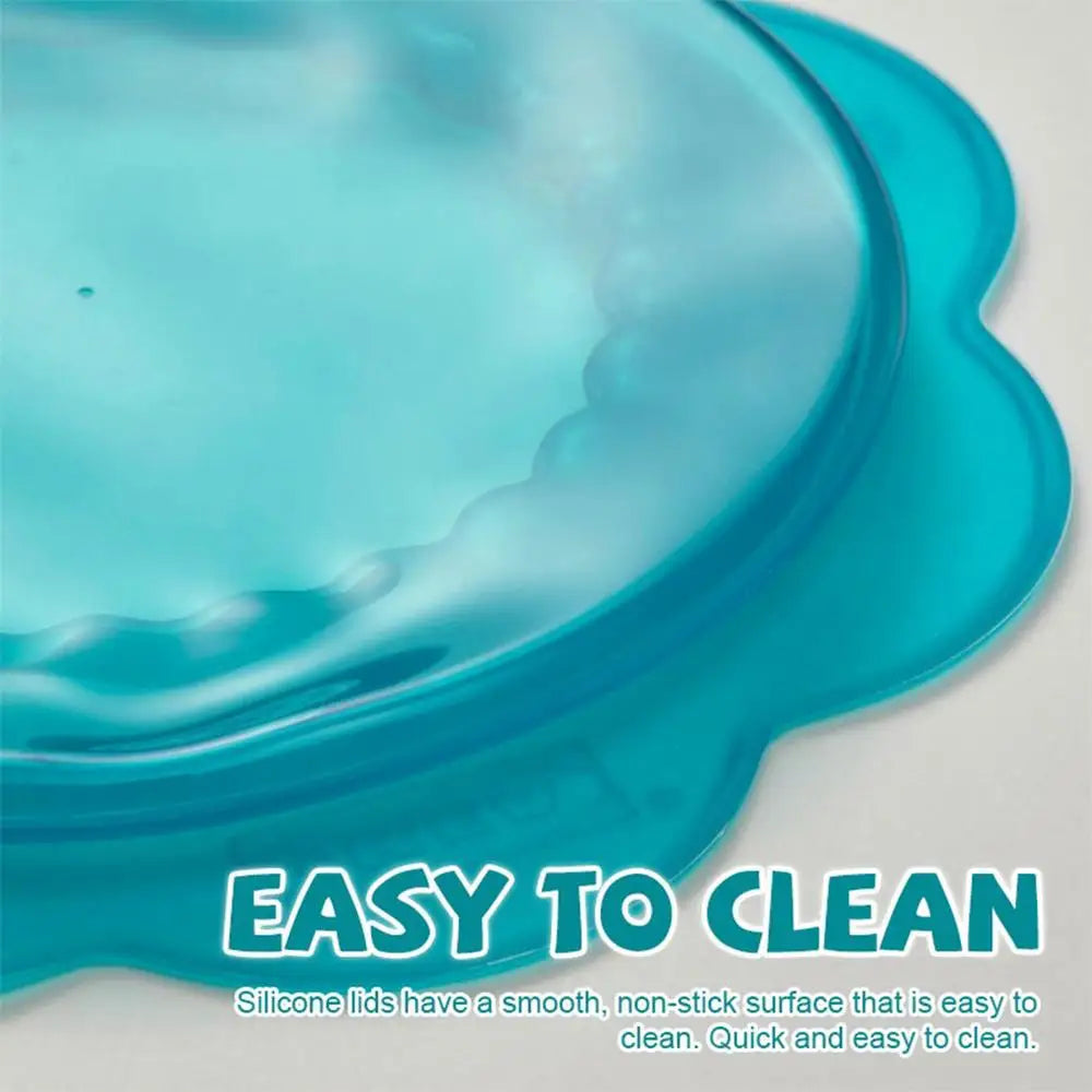 Silicone Stretch Lids Set Silicone Petal-Shaped Fresh-Keeping Bowl Lids Round Petal-Shaped Elastic Food Container Lids For