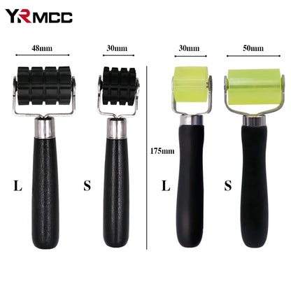 Car Soundproof Roller Thick Rubber Tire Compaction Tools Moto Auto Repair Press Wheel Car Maintenance Anti-Vibration Roller