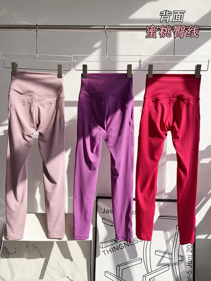 No need wear Underware Yoga Sport Pant Fitness Workout Tights and Soft Women High Waist Running Gym Leggings