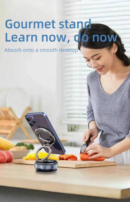 Magnetic Car Phone Holder Mount Vacuum, 360-degree Rotating for Iphone 15 14 13 12 Pro Max Phone Holders & Stands