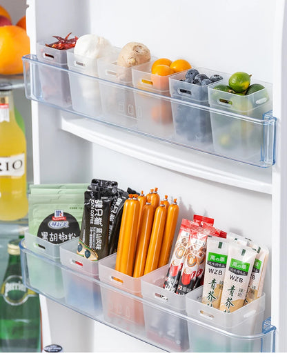 2Pcs Refrigerator Organizer Bins Transparent Fridge Storage Bin Food Fresh Box Vegetable Fruit Container Kitchen Accessories