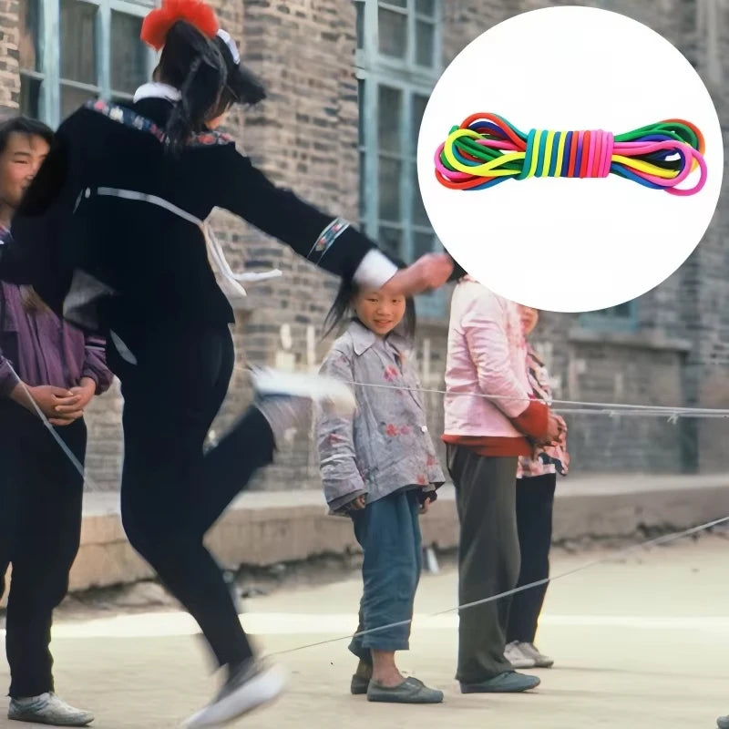 5-10m Jump Rope Rubber Band Motion Toy Kids Skipping Rope Ropes Training Jump Kids Toys Jumping Workout Exercise Nylon Girl Gift