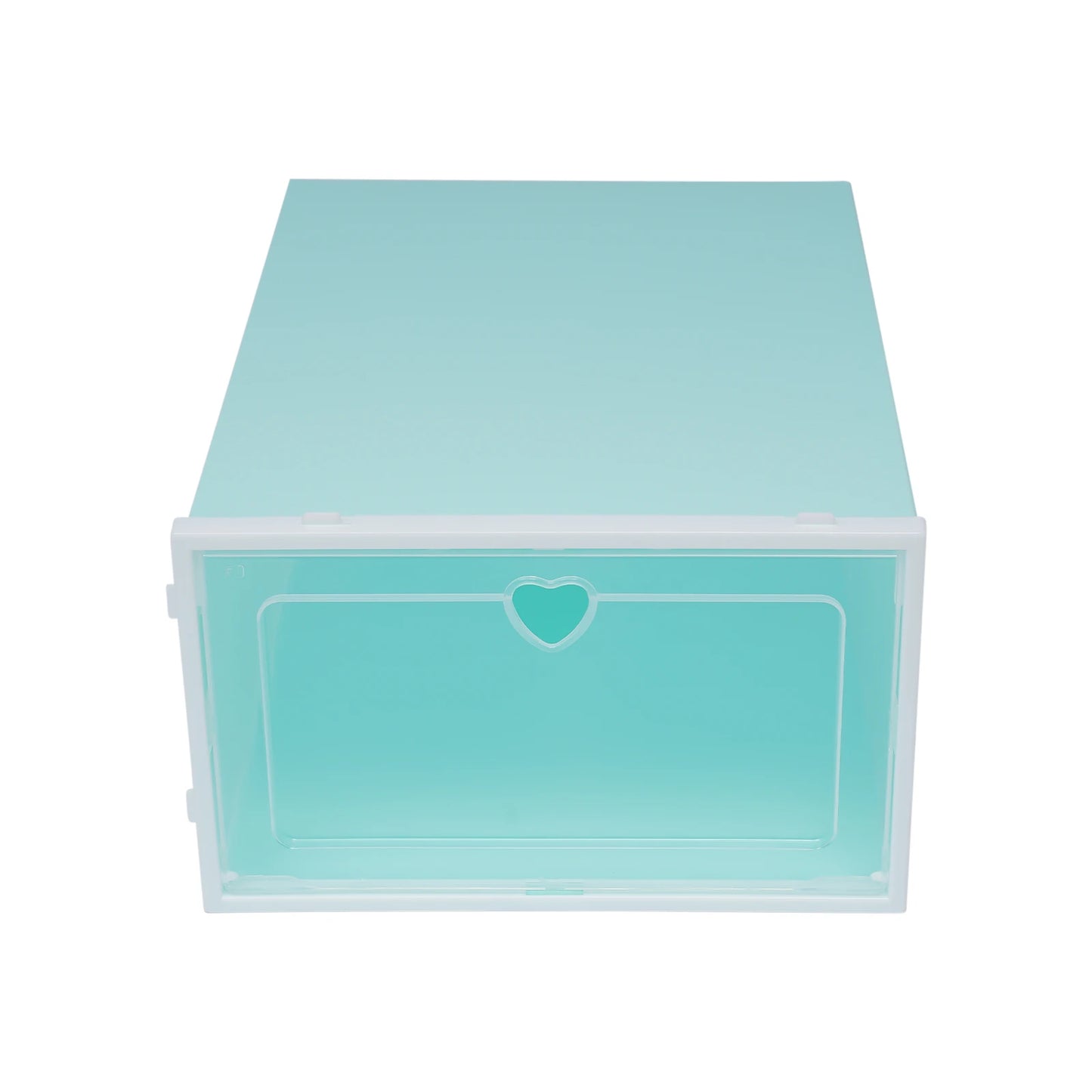 20Pcs Foldable Shoe Storage Boxes with Lids Transparent Stackable Containers Drawer Style PP Plastic Shoe Organizers