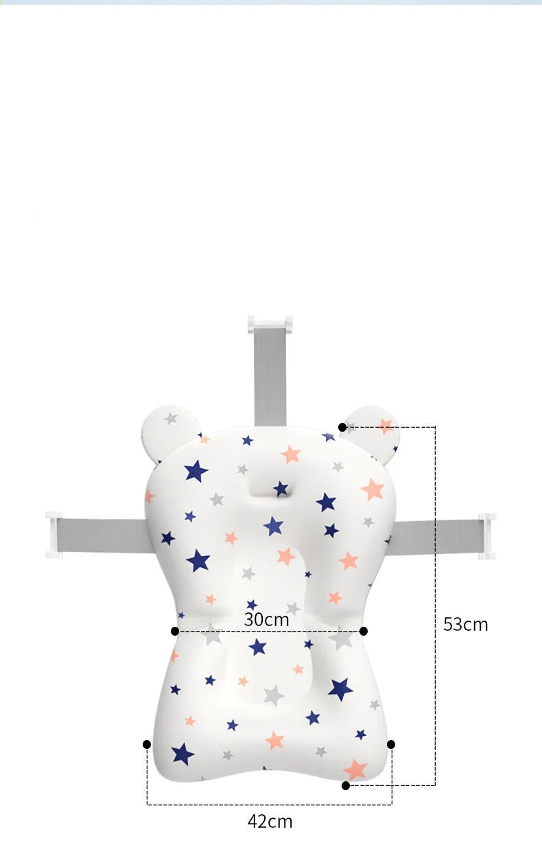 Newborn Infant Bath Adjustable Antiskid Net Baby Folding Bathtub Sling Mesh Nets Babies Shower Accessories Baby Items New Born