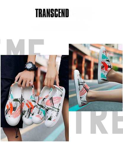 Child Sandal Women Garden Sandals Kid Boy Girl Garden Cave Shoe Graffiti Diy  Casual Outdoor EVA Beach Summer Sandal Holey Shoes