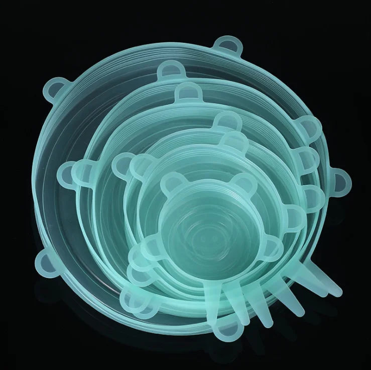 Silicone Cover Stretch Lids Reusable Durable and Expendable Lids Silicone Covers for Fresh Food Leftovers Keep Food Fresh