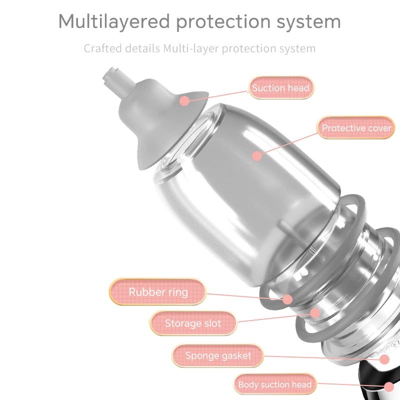 Baby Electric Nasal Aspirator Low Noise 3 Suction Levels Rechargeable Nose Sucker Cleaner Snot Booger Mucus Remover For Infant