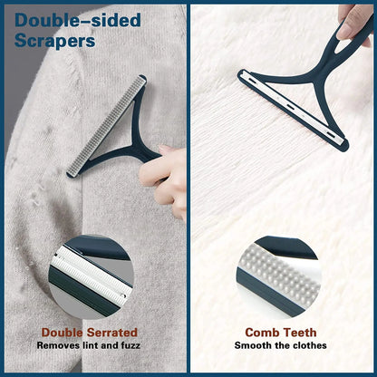 Portable Lint Remover Double Sided Pet Hair Remover Clean Tool Shaver Sweater Cleaner Fabric Shaver Scraper For Clothes Carpet