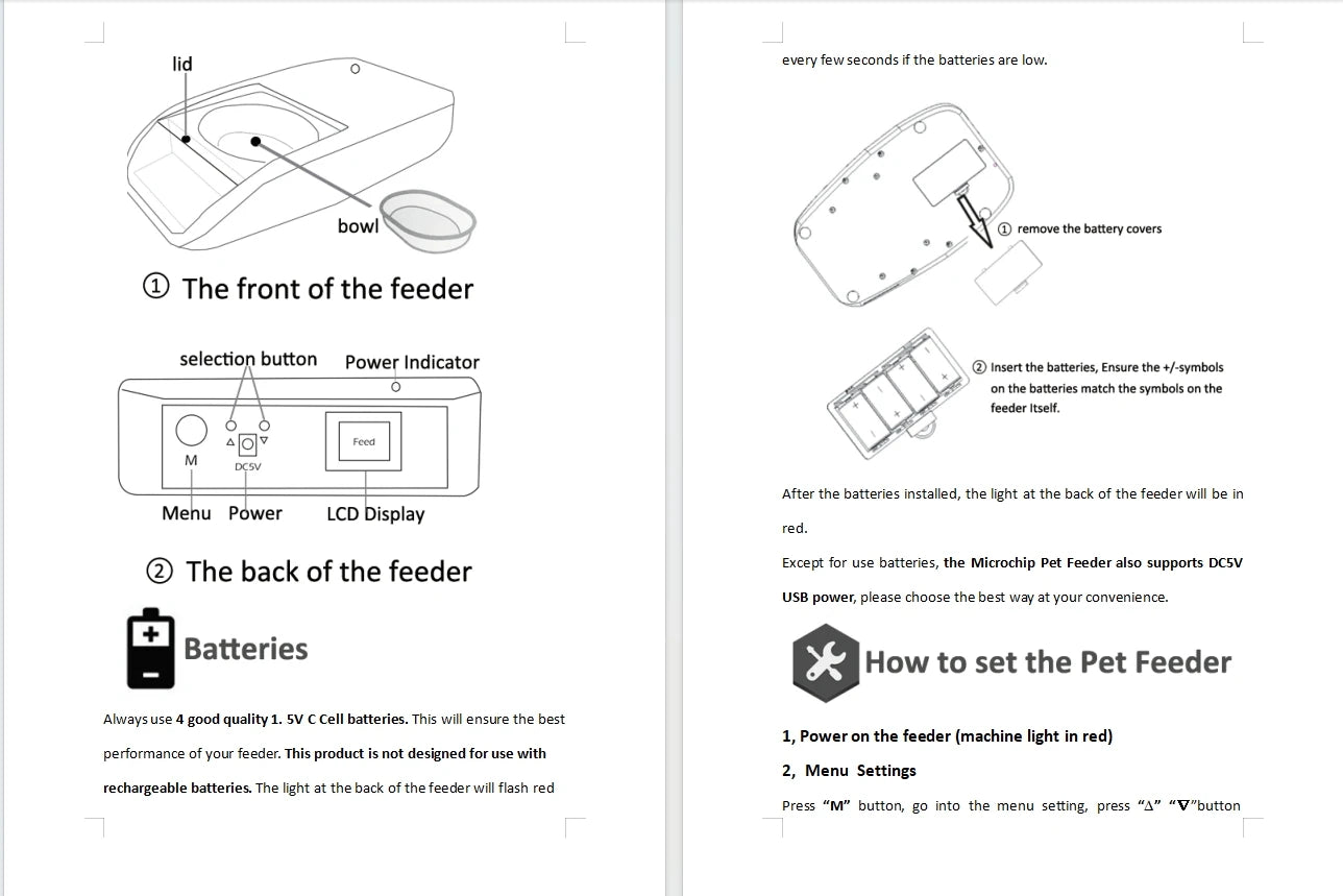 NEW Smart Microchip RFID Pet Feeder Bowl For Cats Dog And Multi Pets Homes Intelligent Automatic Timed Cat Food Dispenser