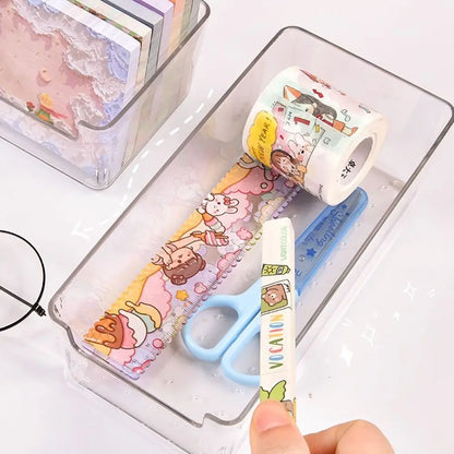 Drawer Organizer Bin Clear Stackable Fruit Food Jars Book Cosmetic Jewelry Storage Box Transparent Fridge Storage Bin Containers