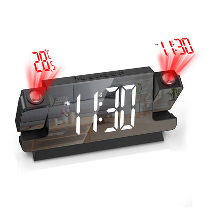 double projection clock LED clock Alarm Clock Digital clock 12/24H student Clock Advanced Projection Alarm Clock USB powered