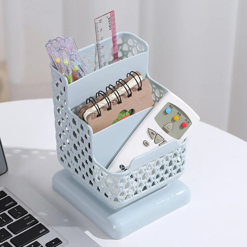Stationery Desktop Organizer Storage Box for Pens Key Remote Control Jewelry Cosmetic Storage Home Office Stand Desktop Tidy