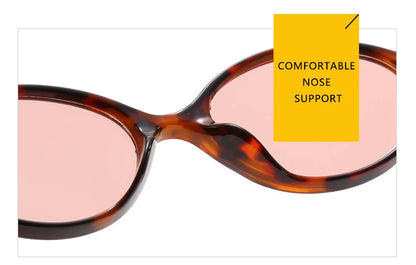 Vintage Oval Sunglasses Women Fashion Sun Glasses for Female Sexy Ladies Small Frame Round Eyewear