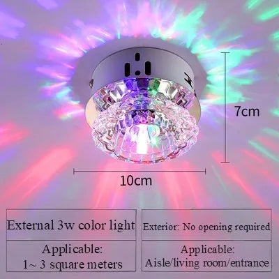 LED Ceiling Lamp for Aisle, Flush, Living Room, Crystal Corridor, Porch Light, Front Porch, Porch Light