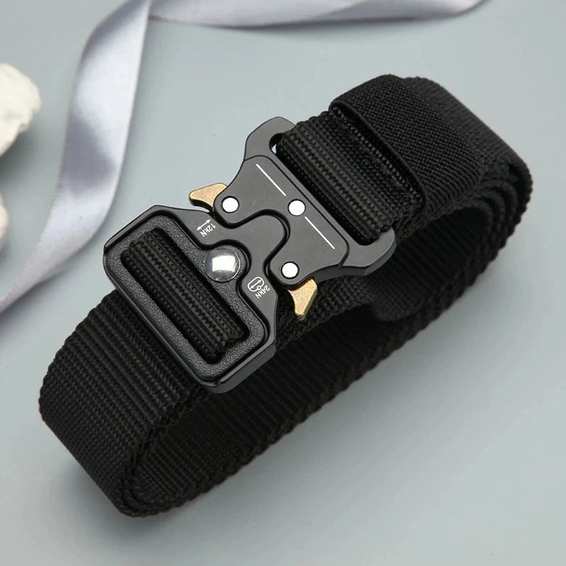 High Quality Men Belt Outdoor Hunting Men Belt Outdoor Work Training Belt Woven Belt Canvas Multi Function Belt Denim Belt
