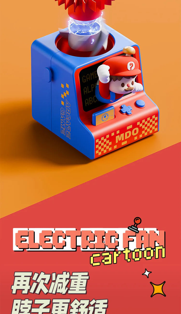 Mini Fan Cartoon halterneck fan USB charging lazy fan portable handheld outdoor mini bladeless small fan