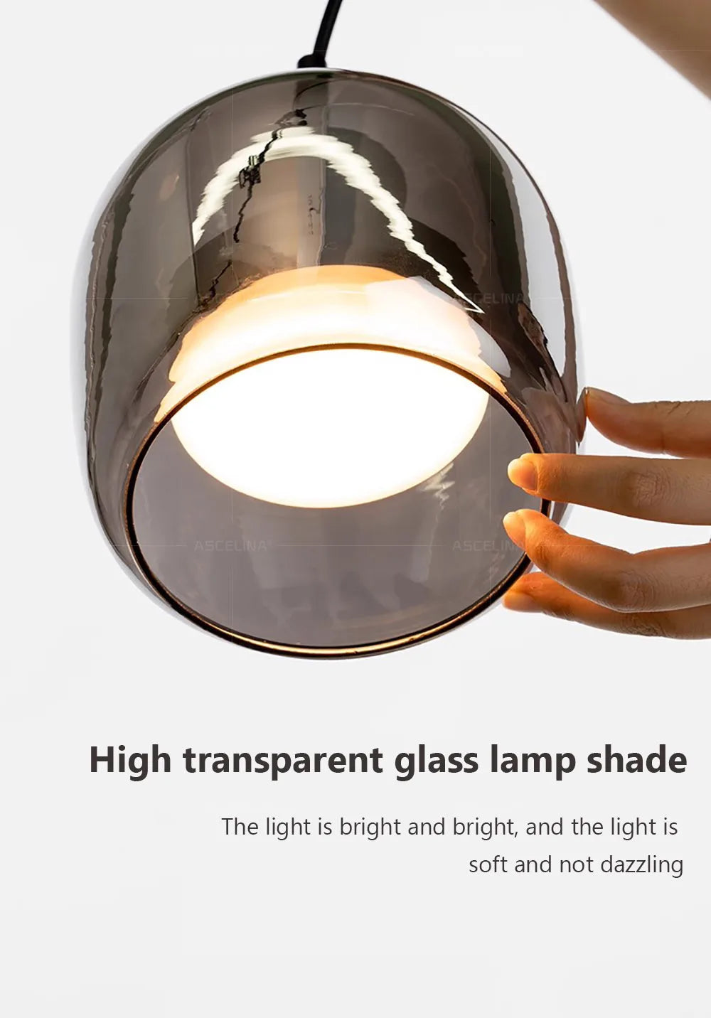 Nordic Glass LED Chandeliers Luxury Pendant Lamp Modern Minimalist  hanging light fixture decorative indoor lighting