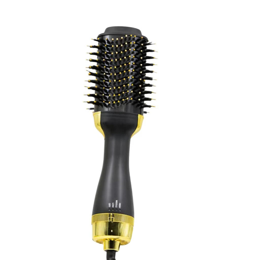 Multi in one electroplating hair dryer brush and fuller, one-step hair dryer suitable for straight and curly hair