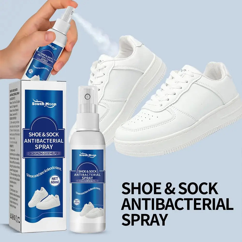 Shoe Deodorizer Spray Antibacterial Shoe Freshener Long-Lasting Footwear Deodorant Antiperspirant Spray for Feet Care 1/2PCS