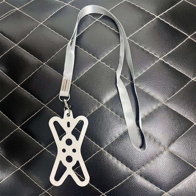 Phone Lanyards for Around the Neck, 2 in 1 Phone Strap with Silicone Phone Holder and Patch For iPhone and Most Cell Phones