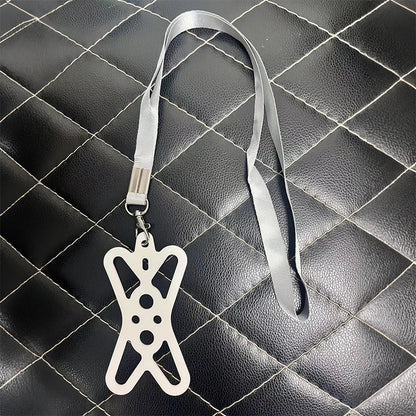 Phone Lanyards for Around the Neck, 2 in 1 Phone Strap with Silicone Phone Holder and Patch For iPhone and Most Cell Phones