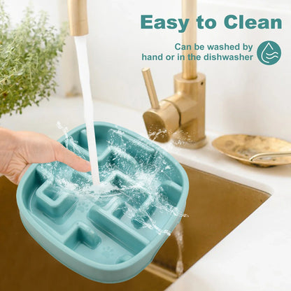 Pet Dog Slow Feeder Bowl Fun Non Slip Anti-Gulping Slower Food Feeding Dishes Eco Dog Bowl for Large Medium Small Dogs Puppy