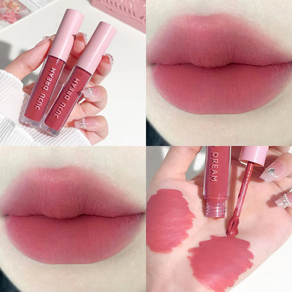 Floral Lip Gloss Water Mist Lip Tint Matte Lightweight and Translucent Lip Stain Whitening Lipstick Non-Transfer