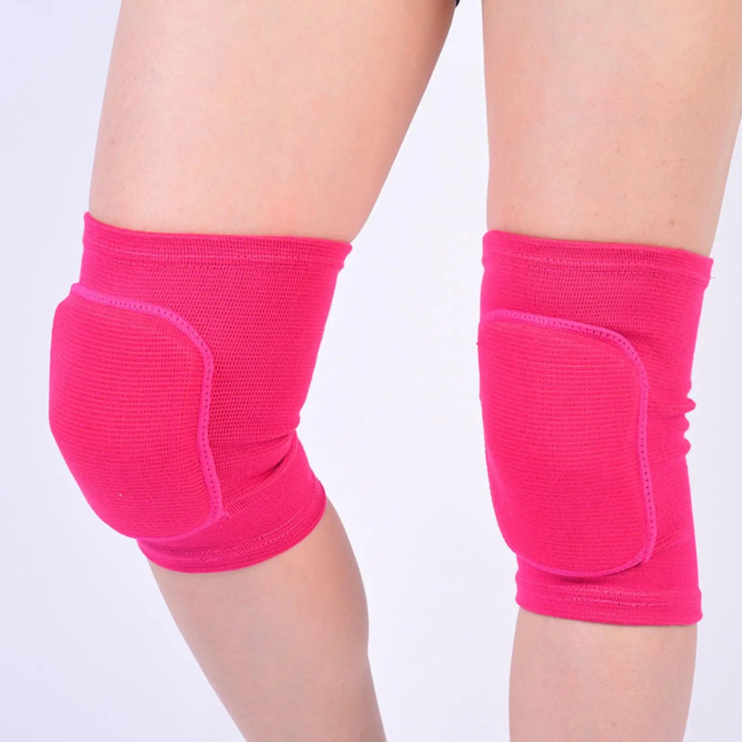 1 Pair Sports Compression Knee Pads Elastic Knee Protector Thickened Sponge Knees Brace Support For Dancing Workout Training