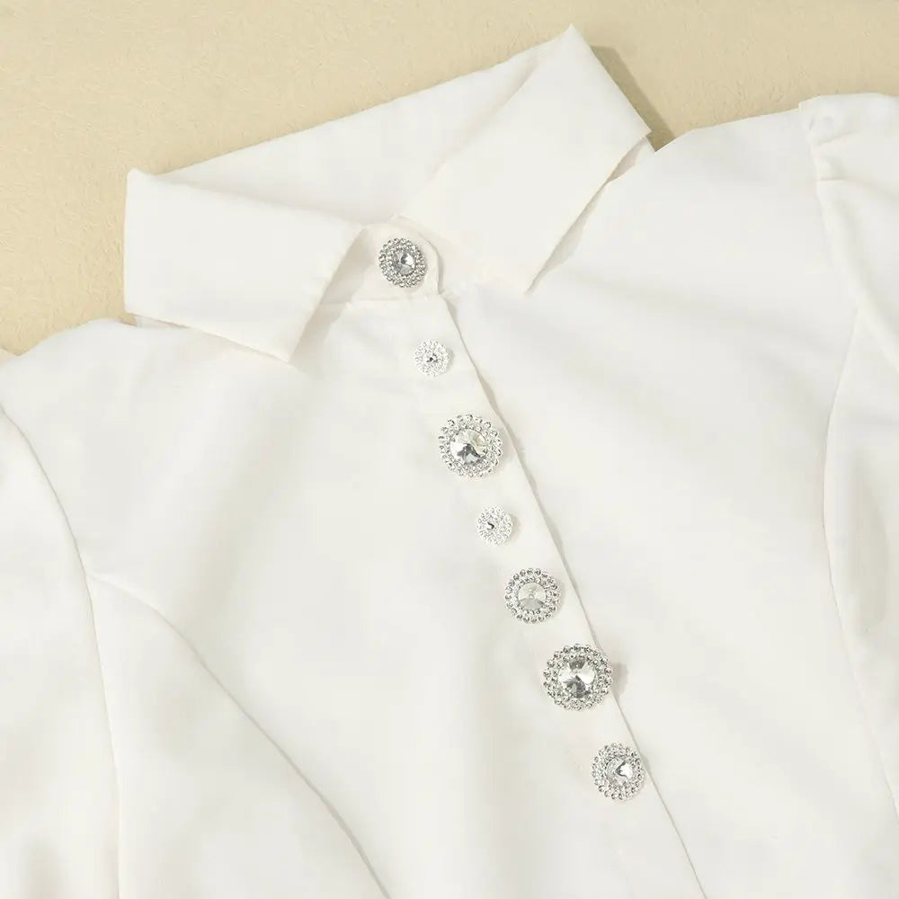 10 PCs 15/20/25MM Round Metal Rhinestone Buttons for Clothing DIY Sewing Accessories Wholesale Luxury Fashion Apparel Decoration