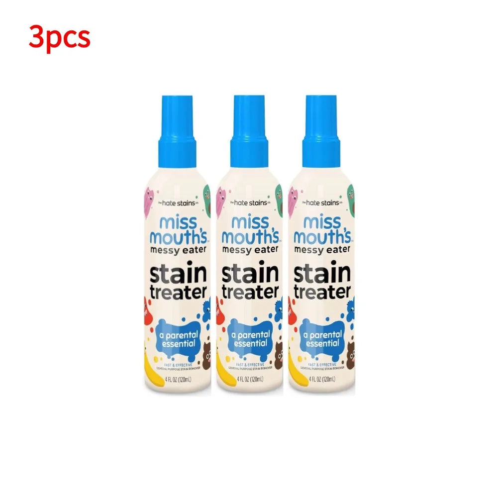 Stain Remover Spray Portable Stain Treater For Laundry Fabric Oil Remover Effective Laundry Spray For Food Pet Candle Stains