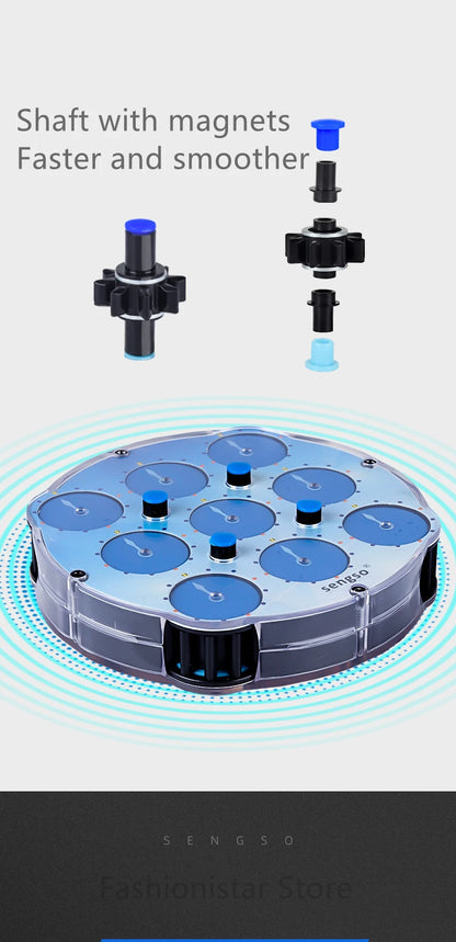 Sengso Magnetic Magic clock 3x3x3 Magic clock 4x4 magic clock 5x5 Magic Clock 3x3 magic cube clock Magnetic Speed cube clock toy