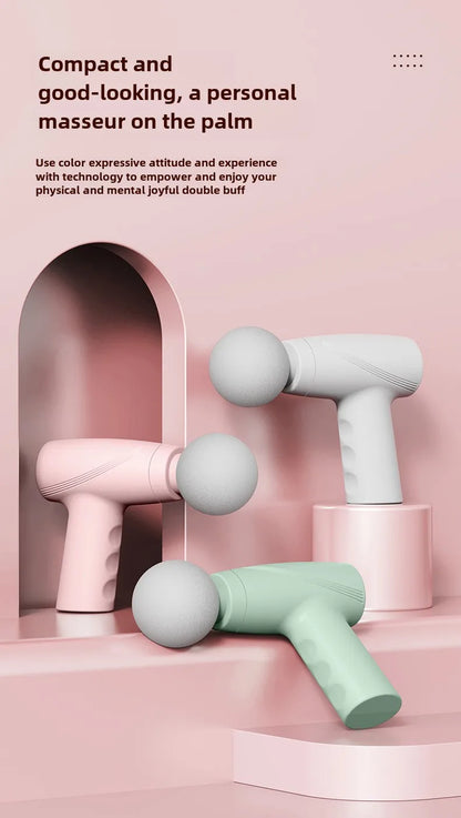 New Portable Mini Fascia Gun Multi-Stage Massage Gun Muscle Relaxation Massage Equipment Portable Vibration Massager