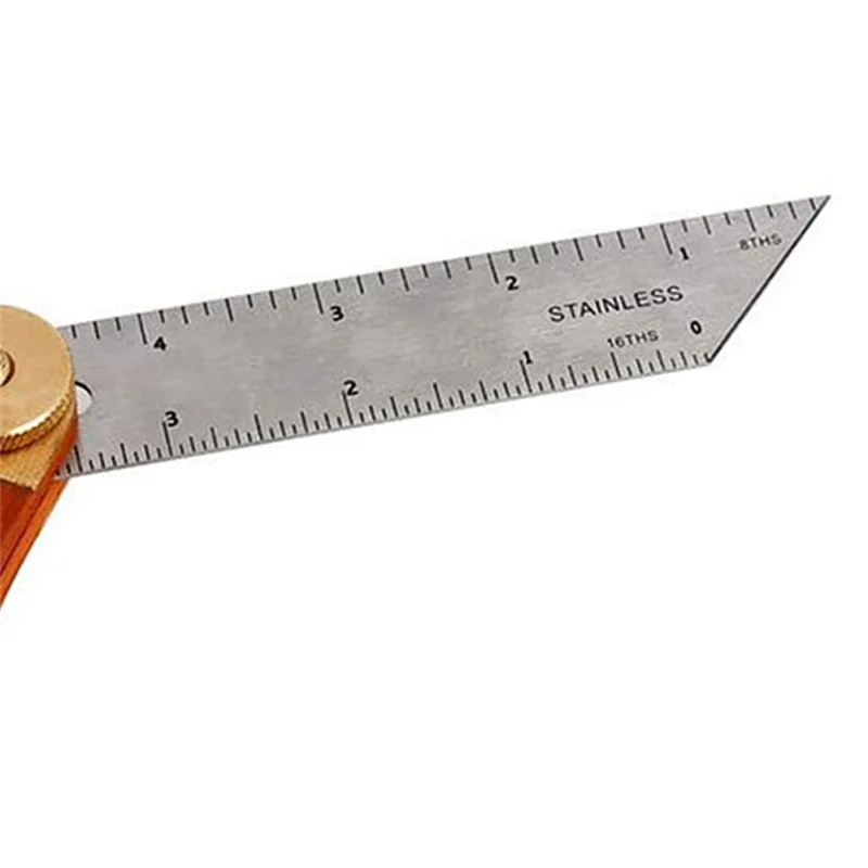 RALCA-Angle Rulers Gauges Tri Square Sliding T-Bevel With Wooden Handle Level Measuring Tool Wooden Marking Gauge Protractor