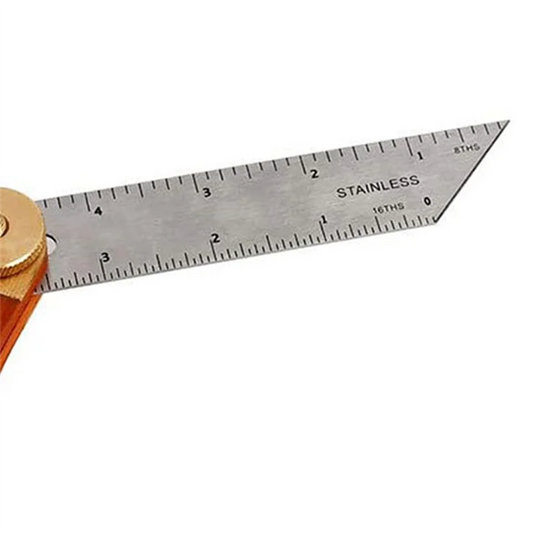 RALCA-Angle Rulers Gauges Tri Square Sliding T-Bevel With Wooden Handle Level Measuring Tool Wooden Marking Gauge Protractor