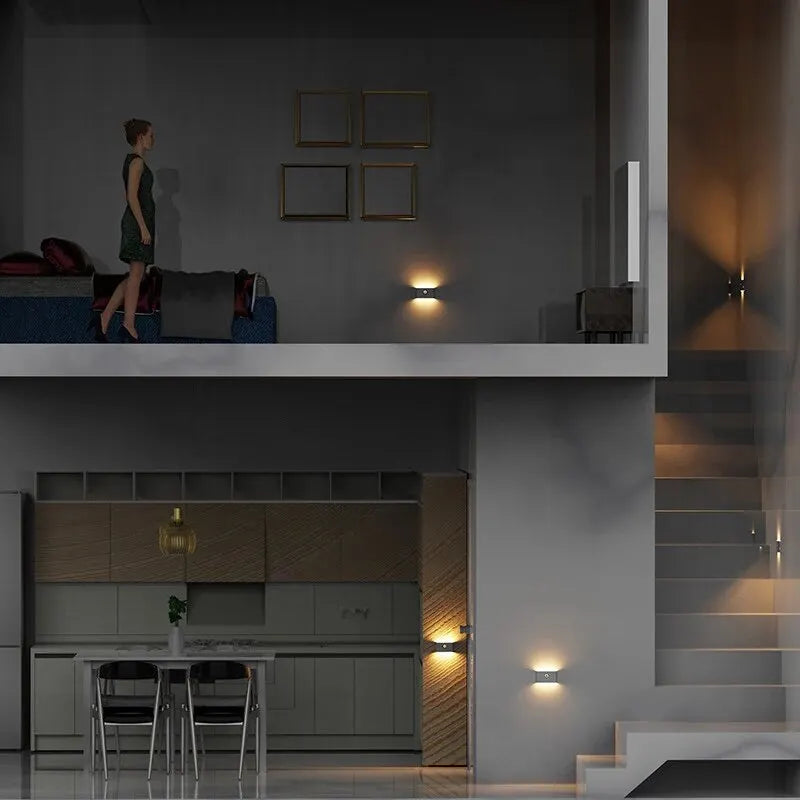 Smart Motion Sensor LED Night Lights, Eye Protection Bedside Night Lamp Cabinet Lighting for Bedroom Bathroom Hallway Camping