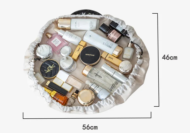 Travel Toiletry Makeup Bag   Drawstring Waterproof Large Capacity Portable Storage Bag