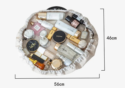 Travel Toiletry Makeup Bag   Drawstring Waterproof Large Capacity Portable Storage Bag