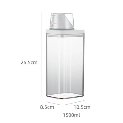 1PC High Quality Laundry Detergent Dispenser For Laundry Detergent Powder Kitchen Plastic Airtight Food Storage Containers