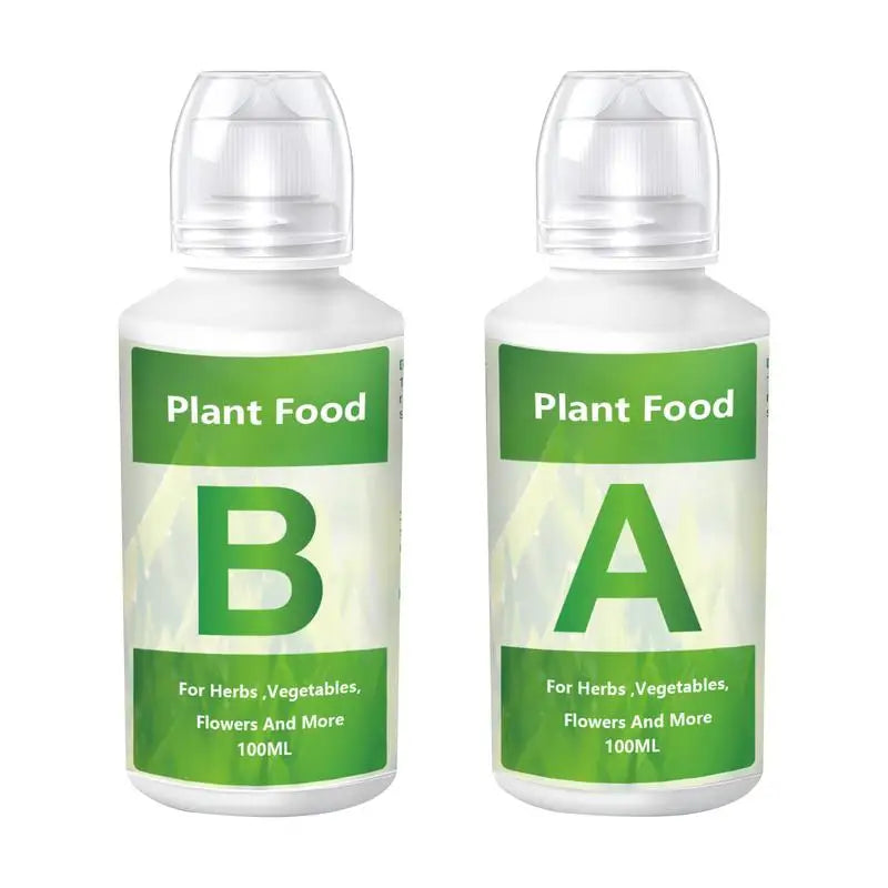 100ml Fertilizer A and B Hydroponic Garden Plant Food Plant Fertilizer For Flowers Vegetables Grass Nutrients Garden Plant Using
