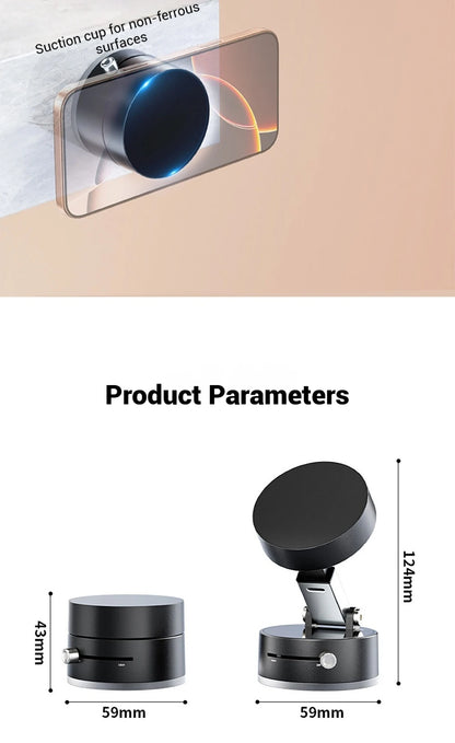 Car Magnetic Phone Holder Magnetic Suction Phone Mount Portable Phone Holder Magnetic Car Phone Mount for iPhone Androd