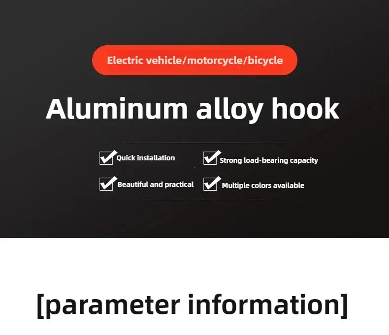 1pcs Multifunctional Hook for Bicycles Electric Vehicle Scooters Baby Carriages Hook Motorcycle Helmet Universal Hooks