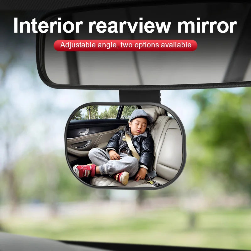 Car interior baby observation mirror, car child safety seat rearview mirror, installation of auxiliary mirror, reverse blind spo