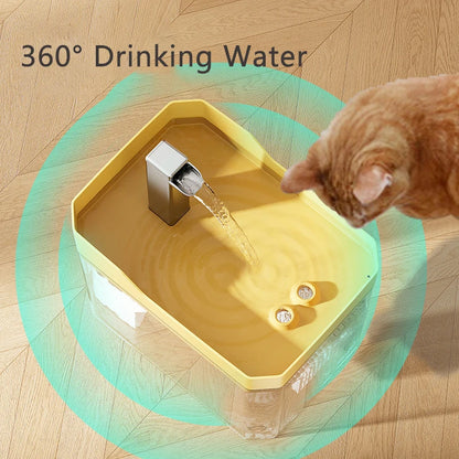 Automatic Cat Water Fountain 1500ml USB Mute Pet Drinking Dispenser Pet Drinker for Cats Kitten Water Dispenser Cat Accessories