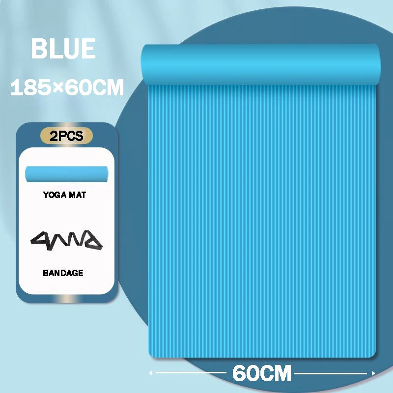 Yoga Mat Anti-skid Sports Fitness Mat Thick NBR Comfort Foam Yoga Matt For Exercise Yoga And Pilates Gymnastics Mat