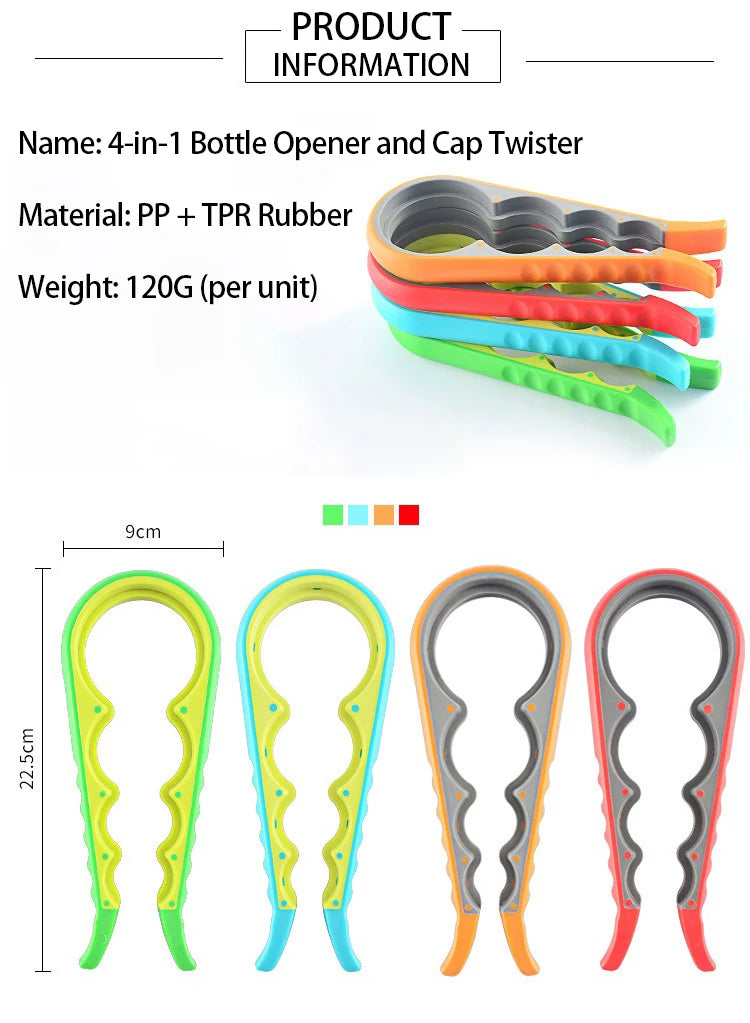 Bottle Cap Opener Open Bottle Covers Universal  Kitchen Jars Opener Effortless Jar Opener Open Jars and Lids